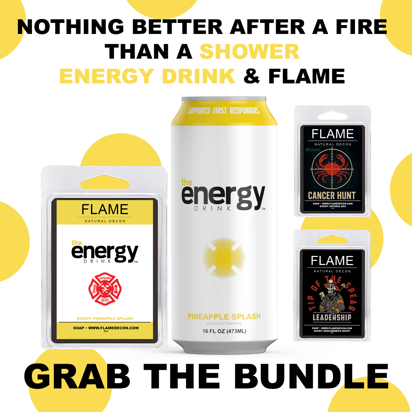 12 Pack Pineapple Splash + Flame Decon Fall Seasonal Bundle (3 Bars)